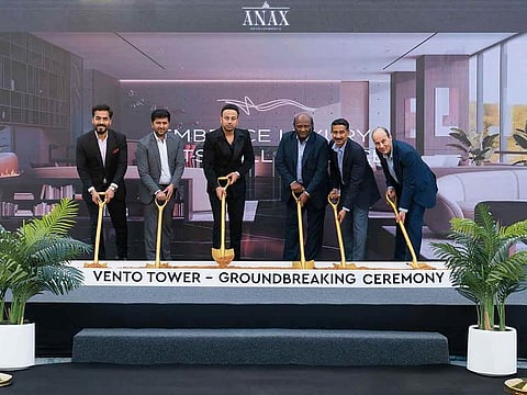 The team at the groundbreaking ceremony of Vento Tower.