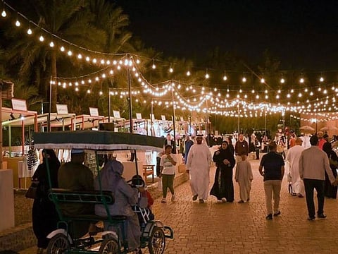 Souq Al Wahat in Al Ain Oasis features live entertainment, shopping and family-friendly activities. It is open from 3pm to 10pm on weekends until March 10.