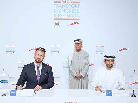 Mattar Al Tayer, director general and chairman of the Board of Executive Directors of the Roads and Transport Authority (RTA) witnessed the signing of the MoU between RTA and International Student Identity Card (ISIC) Association representatives to launch the new nol card.