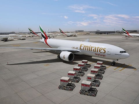 In addition to 10 Boeing 777Fs on order, 10 converted 777-300ERs will boost Emirates' freighter fleet to 17 by end of 2025.