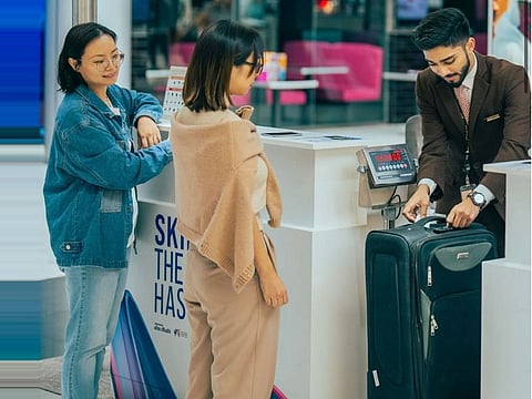 The check-in desk is located on the ground floor at The Fountains at Yas Mall, adjacent to MADCAP Abu Dhabi. It is open daily between 10am-10pm.