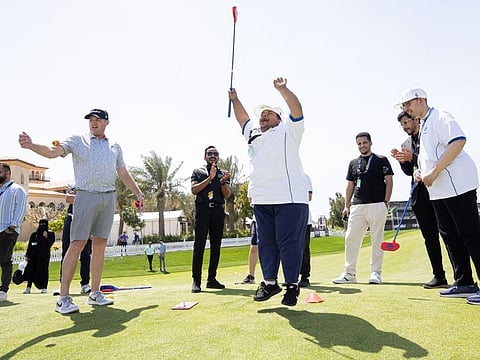 Children and young adults from Al Nedaa Al Amal Clinic enjoy a unique experience at LIV Golf Jeddah
