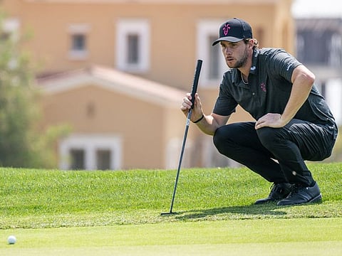 Thomas Pieters in action at LIV Golf Jeddah
