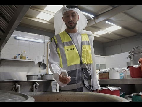 Still from Dubai Municipality video shared on its social media channels about the inspection campaign