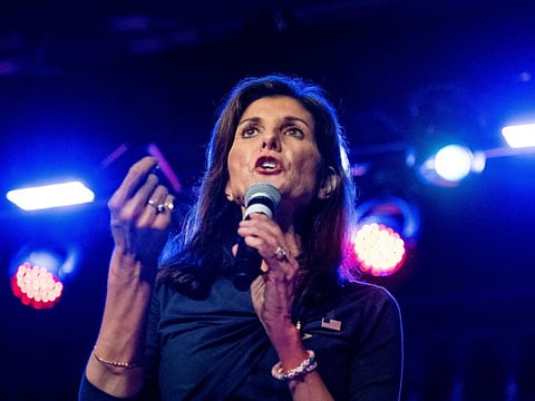 Nikki Haley speaks at a campaign rally on March 4, 2024 in Fort Worth, Texas. The former UN ambassador is set to make the announcement in South Carolina, according to several people fa-miliar with her plans.