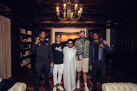 Saudi General Entertainment Authority (GEA) Turki Alasheikh posted a photo grouping him with several top world athletes including Ronaldo.
