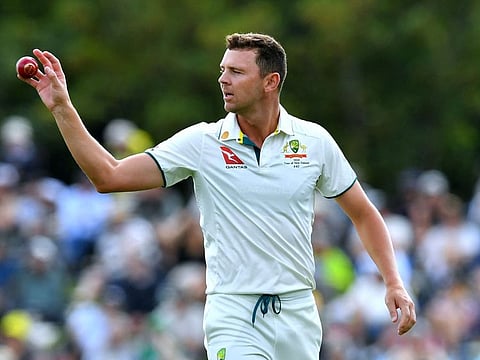 Australia's paceman Josh Hazlewood produced a world class bowling to shred New Zealand batting to pieces on the first day of the second Test.