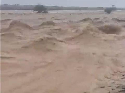 Screengrab from a video shared by weather monitoring centre @ACFWC1