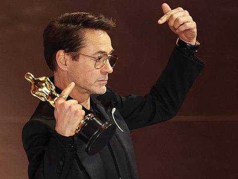 Robert Downey Jr wins his first Oscar