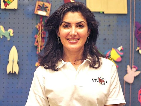 Meet Lina Sadeq, the now 54-year-old Dubai-born Palestinian entrepreneur and mother of three, who started a profitable child-friendly woodworking workshop in 2016.