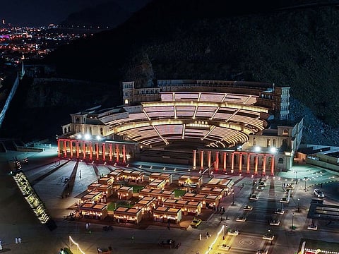 More than 30 shops and kiosks are taking part in the festival at the amphitheatre