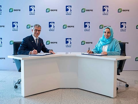 Frédéric Barnaud, CEO, SEFE Marketing & Trading and CCO, SEFE - Fatema Al Nuaimi, EVP, Downstream Business Management, ADNOC