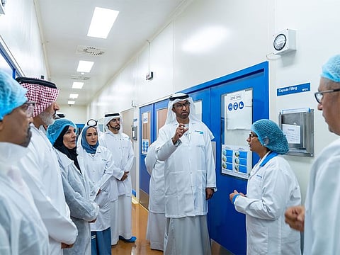 Dr. Sultan bin Ahmed Al Jaber, Minister of Industry and Advanced Technology, during one of his visits.