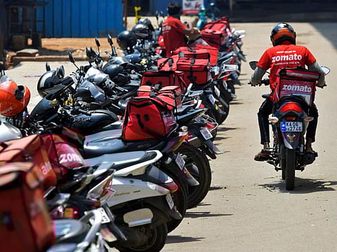The vegetarian fleet was to be easily identifiable with its motorbike riders wearing green uniforms instead of Zomato’s usual red corporate livery.