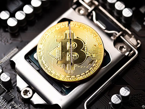 Bitcoin is down from a mid-March record of $73,798.