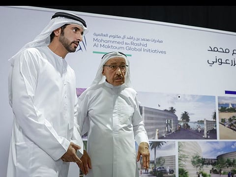 According to Sheikh Hamdan bin Mohammed bin Rashid Al Maktoum, Mohammed bin Rashid Al Maktoum Global Initiatives has signed an agreement with businessman Abdul Rahim Mohammed Belghozooz Al Zarooni, who will donate Dh150 million to build an endowment medical complex.