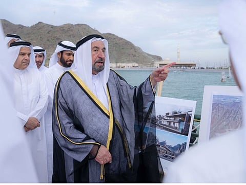 His Highness Sheikh Dr. Sultan bin Mohammed Al Qasimi, Supreme Council Member and Ruler of Sharjah inaugurated the Al Hefaiyah Lake in Kalba on Saturday.