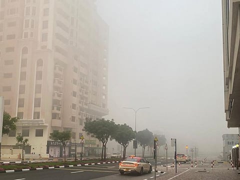 Fog in Dubai