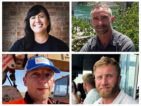 (Clockwise) Lalzawmi Frankcom, James Kirby, James Handerson and Damian Sobol.