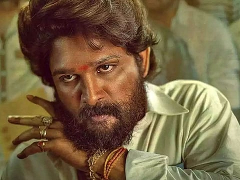 Allu Arjun in a still from 'Pushpa 2: The Rule'