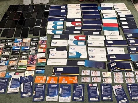 Dubai Police seized significant amounts of money, and a number of mobile phones, laptops and SIM cards used to execute these scams.