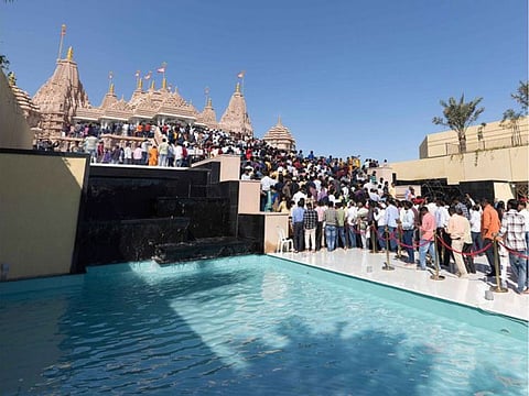 The BAPS Hindu Mandir, the first Hindu temple in Abu Dhabi, reported receiving 65,000 visitors on the first Sunday (March 3) after its public opening on March 1.