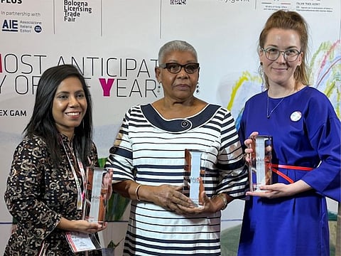 PublisHer Excellence Awards winners (from left) Mitia Osman, Shirley Yvonne Carby and Anne Friebel.