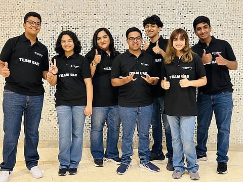 Members of the team from the UAE competing at the World Individual Debating and Public Speaking Championships in Canberra, Australia, from April 14 to 20, 2024.