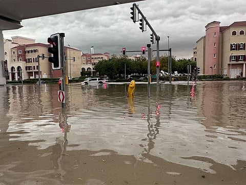 The unstable weather conditions brought heavy rains and flooded many roads.
