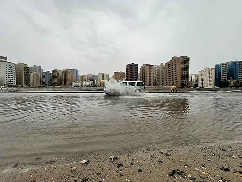 Water logging in Al Nahda, Dubai.