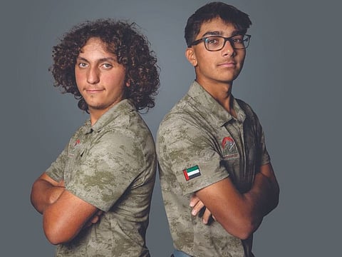 Mohammad Skaik (L) and Rayan Ahmed (R) will be flying the flag for the UAE