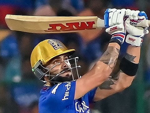 Royal Challengers Bengaluru’s Virat Kohli plays a shot during a Indian Premier League Twenty20 cricket match. He has stepped his scoring rate with a more aggressive approach.