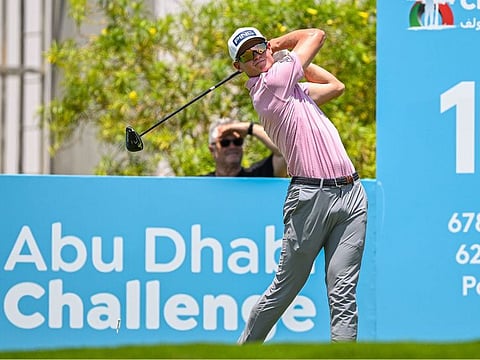 Wilco Nienaber in action at the Abu Dhabi Challenge