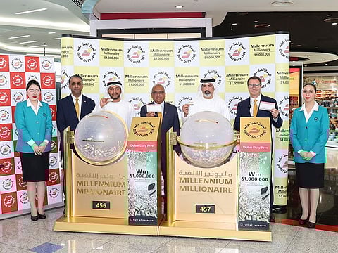 Dubai Duty Free Millennium Millionaire and Finest Surprise draw held on Friday at Concourse A of Dubai International Airport.