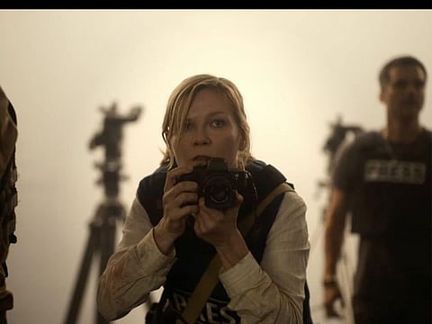 Kirsten Dunst plays a war journalist in 'Civil War' out in UAE cinemas on April 25