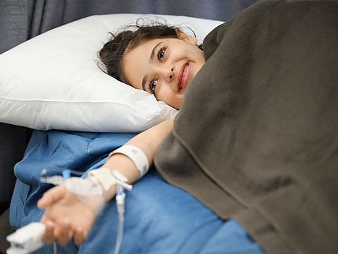 Another group of wounded Palestinian children and cancer patients have arrived in Abu Dhabi.