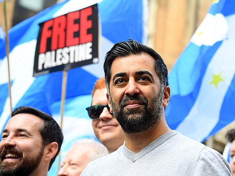 Yousaf’s international profile has risen in recent months due to his vehement criticism of Israel’s conduct in the war in Gaza, where his second wife Nadia Al Nakla’s parents were trapped for weeks.