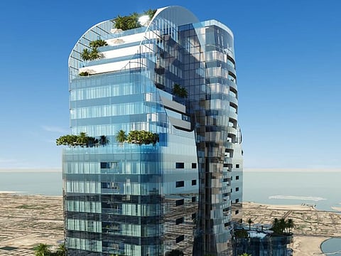 The Al Habtoor Tower once complete will lay claim to being the world's tallest residential-only building.