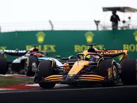 McLaren's Oscar Piastri in action during the Chinese Grand Prix at Shanghai International Circuit on April 21.