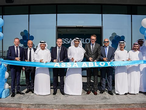 Dr Thani Bin Ahmed Al Zeyoudi, UAE Minister of State for Foreign Trade, visits Assa Abloy