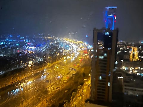 Heavy rain began in Dubai at 3am on May 2, with the intensity of rainfall reducing by 4.30am.