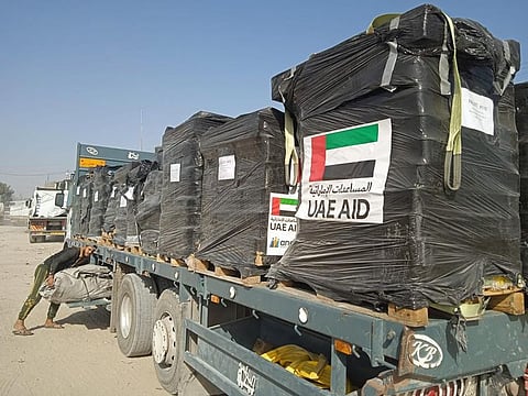 To date, the UAE has delivered more than 31,000 tonnes of urgent humanitarian supplies to Gaza