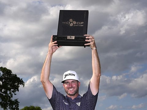 Taylor Pendrith celebrates his victory
