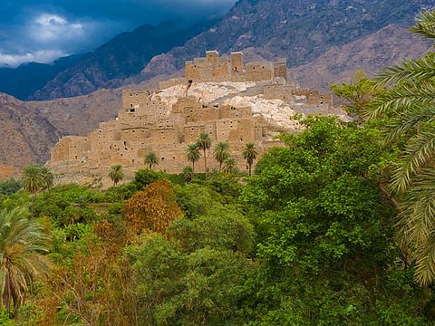 The ancient village of Dhee Ayn in Al-Baha region, a UNESCO World Heritage Site