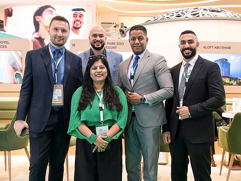 Emirates Park Zoo and Resort team at ATM 2024.