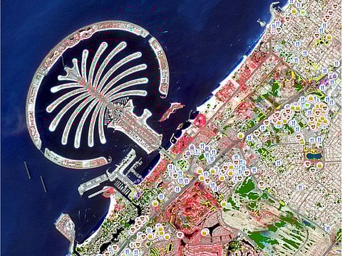 Palm Jumeirah in Dubai was one of the three areas chosen for the study