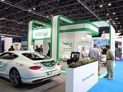 Dubai Police is showcasing it specialised aviation security services at the three-day Airport Show 2024 at the Dubai World Trade Centre, which runs until May 16, 2024.