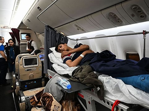 The UAE aims to provide treatment and healthcare to Palestinians in Gaza, supporting the collapsed healthcare sector.