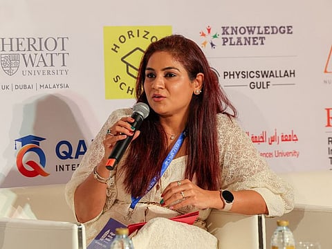 Neha Ghai, Head of NRI, Middle East at HSBC at a fireside chat on the second day of Gulf News Edufair 2024 in Dubai