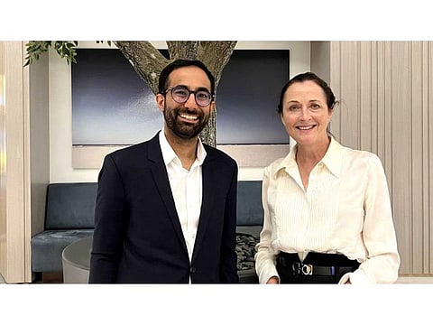 Omar Bawa of Goodwall and Sally Jeffery of PwC.